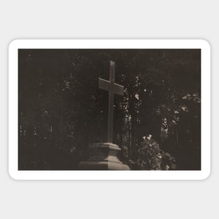 Cemetery cross Sticker